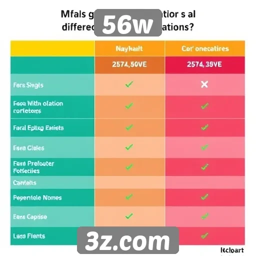 Comparativo entre 56w e concorrentes no mercado